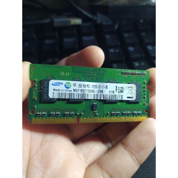 RAM laptop SODIMM DDR3 PC3-10700 2GB Samsung
