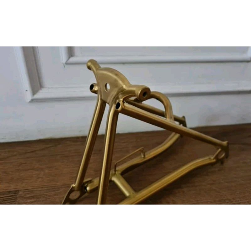 TRIANGLE GOLD BROMPTON TITANIUM REAR BERAT 456 GRAMS .. THREE 3SIXTY PIKES GES 2 HNH