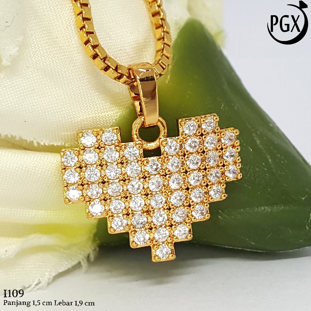 PGX Liontin Kalung Xuping Wanita Aksesoris Fashion Perhiasan Lapis Emas  - I109