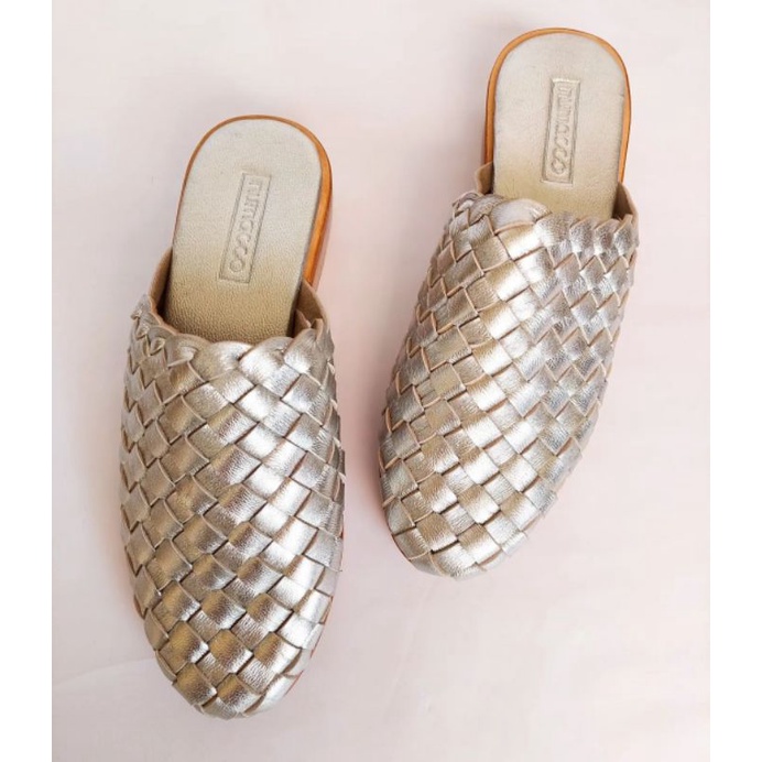 Mendo Silver Sandal Heels 3 cm iratan