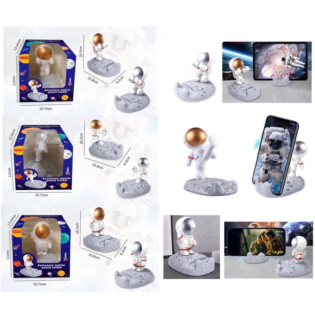 Stand HP Holder Handphone Astronot Lucu Phone Bracket Penyangga Hp dudukan hp karakter