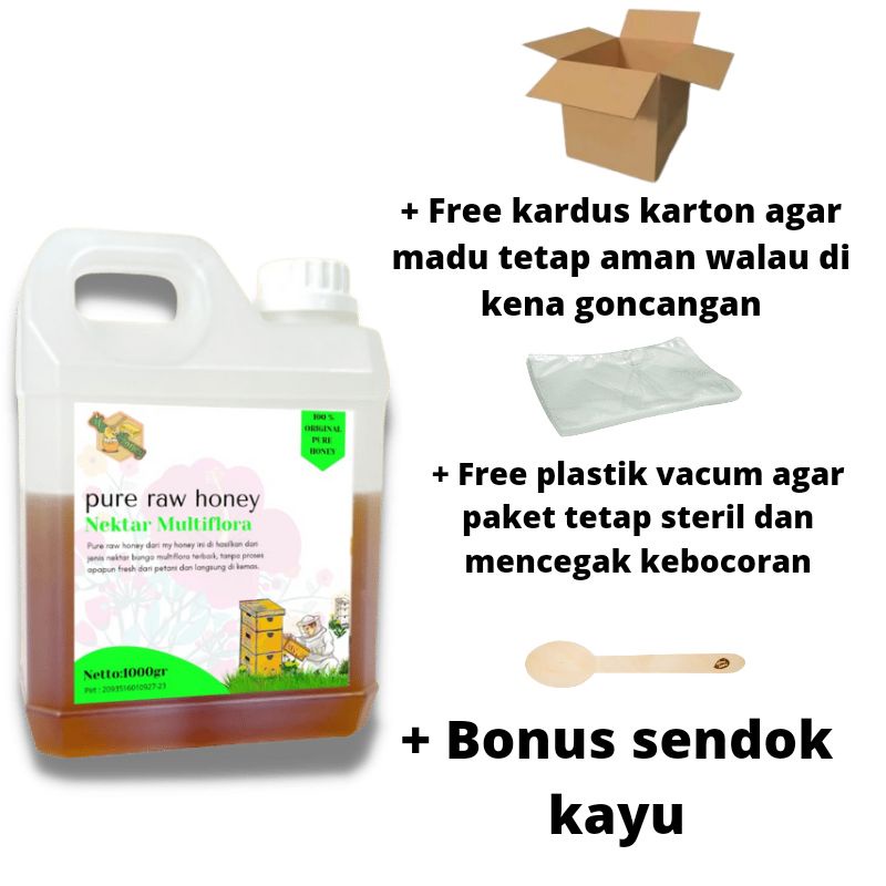 Madu murni asli grade A My honey 1kg Madu Nektar Multiflora