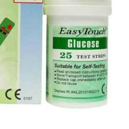 ➳ Easy Touch Strep Gula darah / Strip Easy Touch Glucose / Gula darah / Strip gula darah / Strip gul