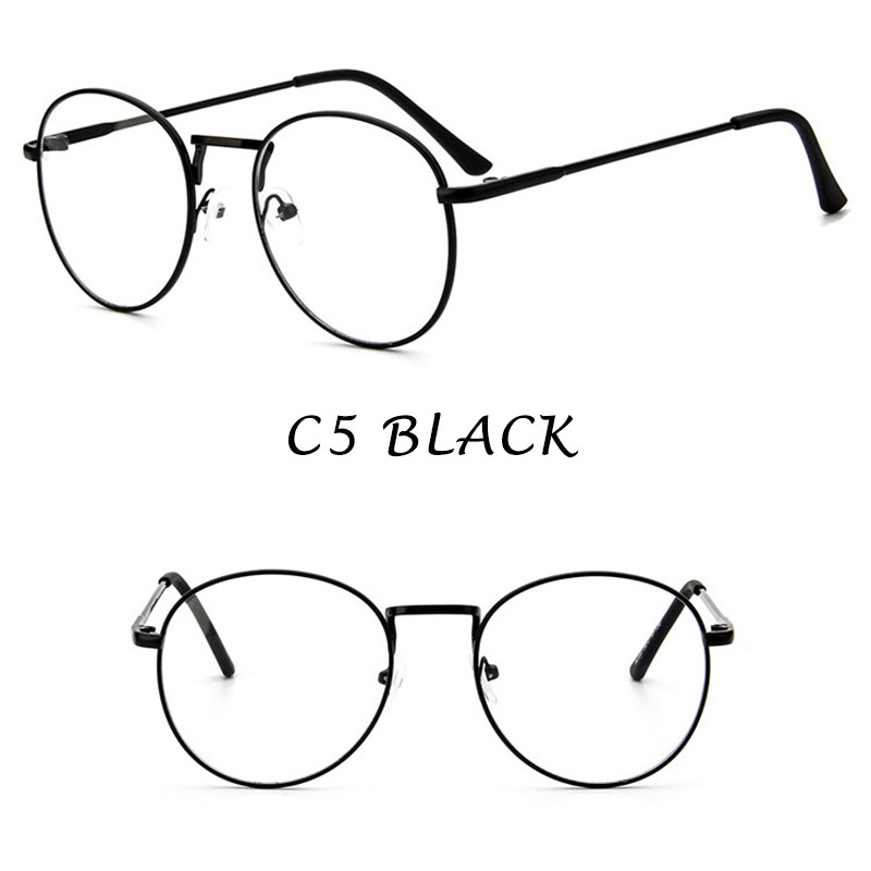 (YUZHU) Bayar di Tempat Minus 0-400° Kacamata Wanita/Pria Besi Frame Kacamata Myopic Eyeglasses