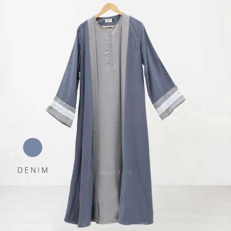 Sarah Abaya Denim by Wafta