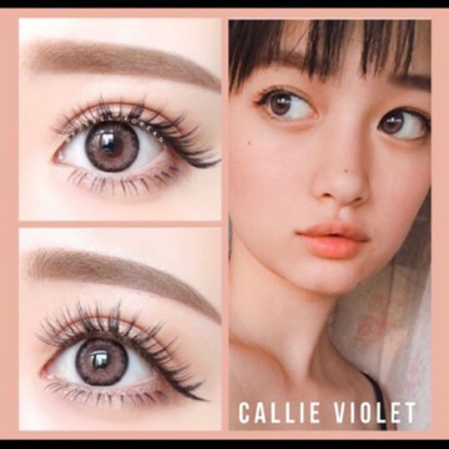 Callie gray choco aqua violet softlens silicone hydrogel original korea