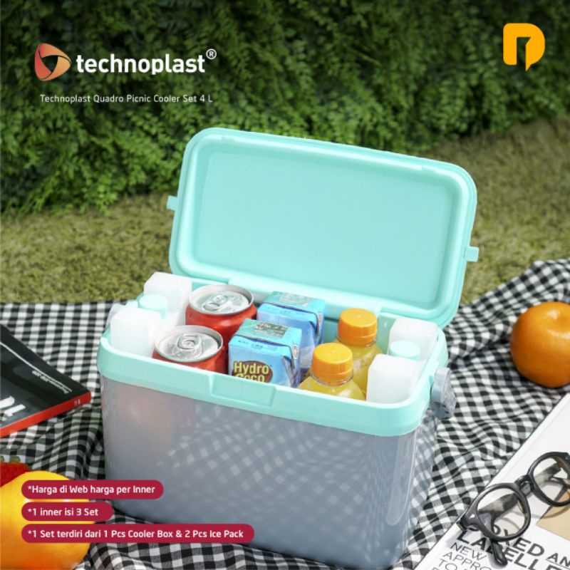 

Quardo Picnic Cooler set 4 liter/Tempat Minuman Dingin