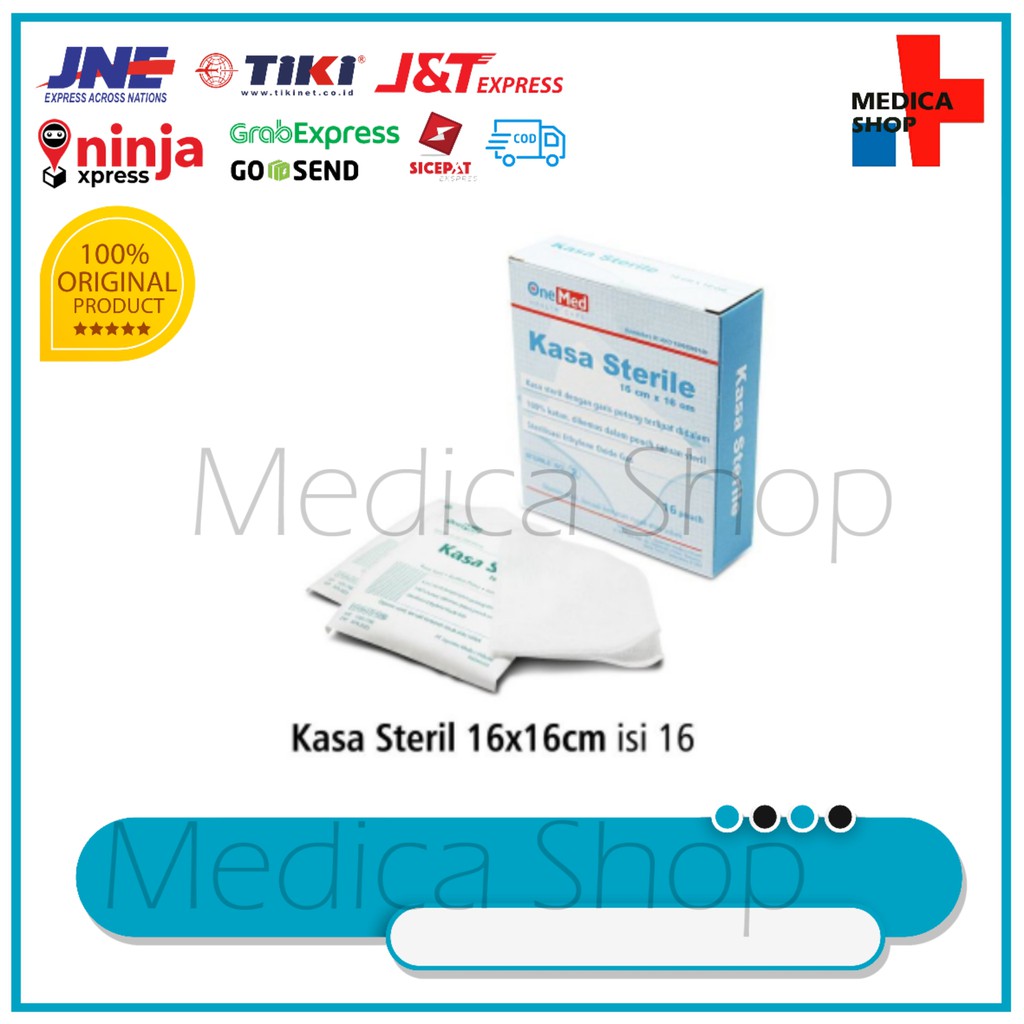 KASA STERILE ONEMED 16 CM X 16 CM 1 BOX ISI 16