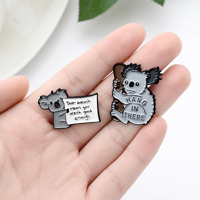 Bros Pin Enamel Desain Kartun Koala Beruang Untuk Hadiah