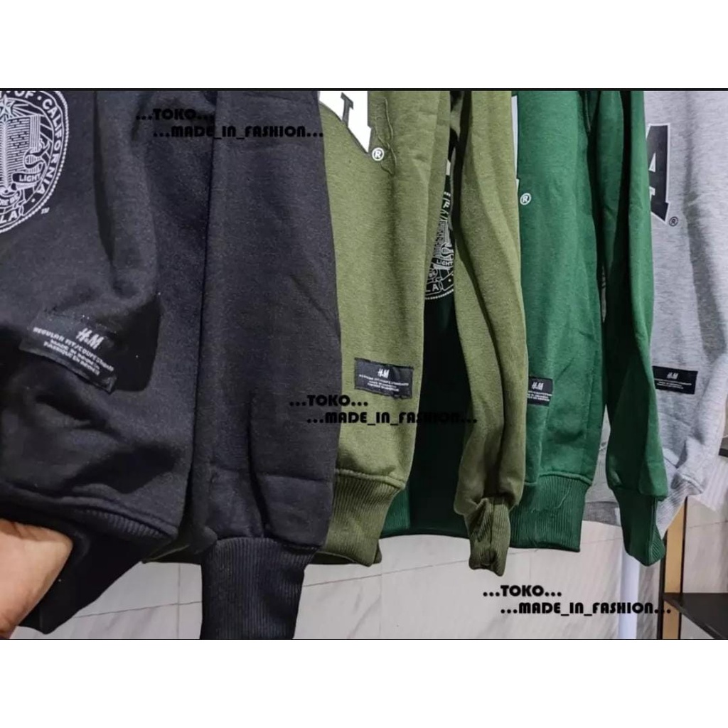 CREWNECK SWEATER UCLA HIJAU ARMY SWITER CRUNEK SWEATSHIRT UNTUK PRIA WANITA TERMURAH