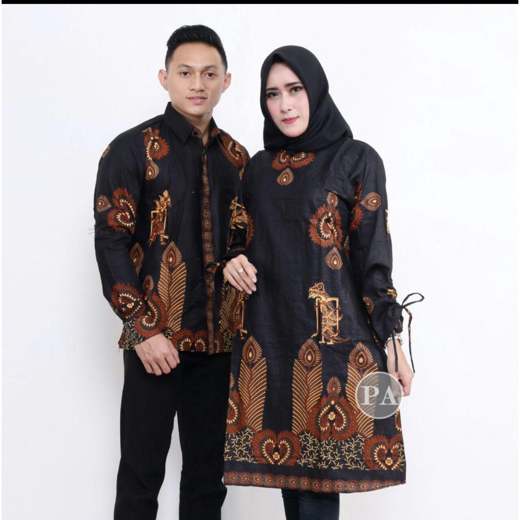 Maura Couple - Sania Ruffle Batik Couple Ori Ndoro Jowi DNT Garansi Termurah Shopee COUPLE AMELIA