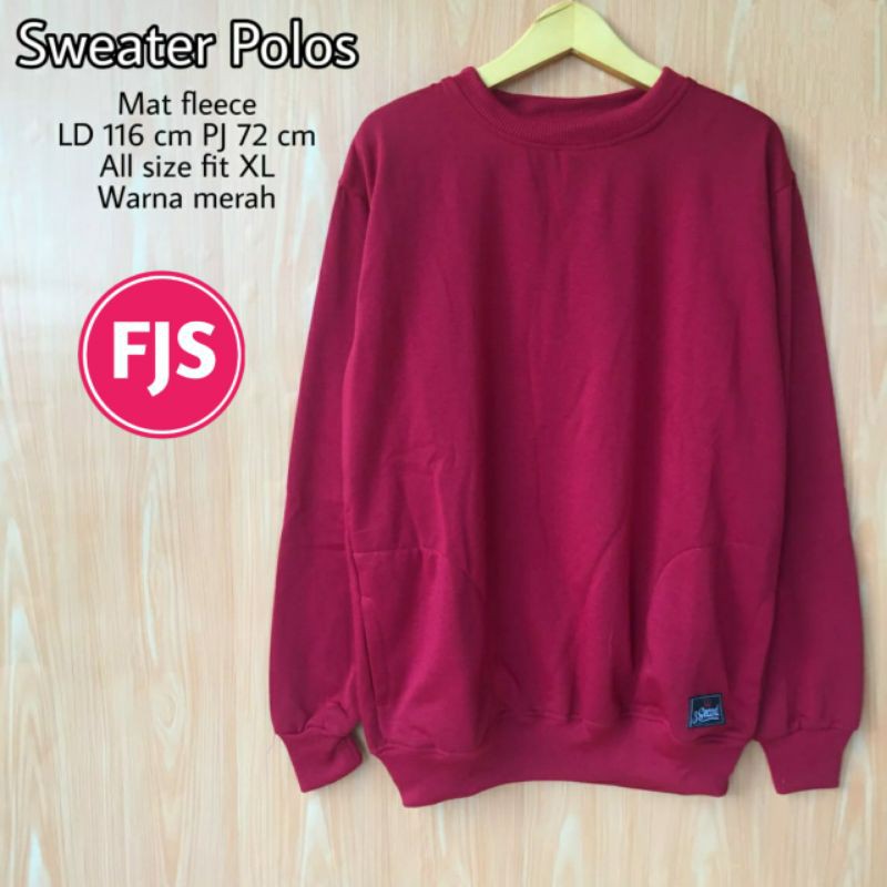 sweater polos / crewneck threesecond / sweater 3second / sweater threesecond / sweater murah / sweat