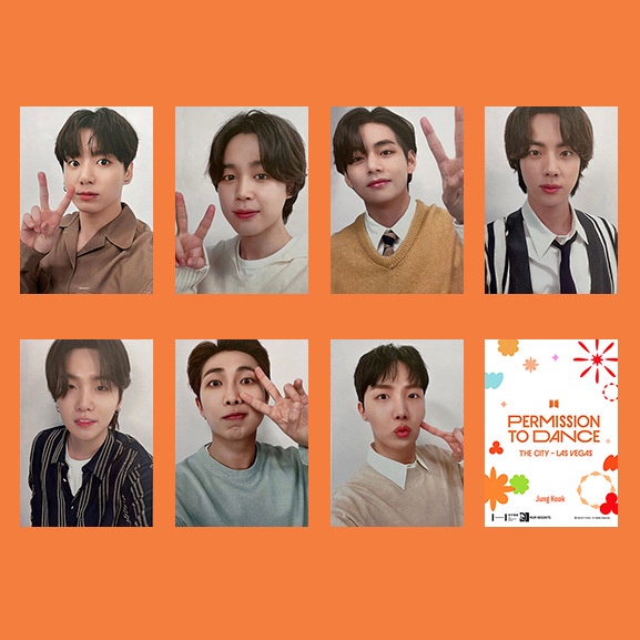 Kartu Foto KPOP BTS PTD ON STAGE - LAS VEGAS' S Same Card 1: 1 JK V JIMIN JIN SUGA RM J-HOPE