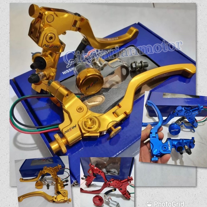 MASTER REM NSN CNC FULL GOLD RCS19 CORSA CORTA PLUS SWITCH MASTER REM VARIO BEAT SCOOPY NEW FAZZIO VARIO 150 NEW VARIO 160 CBS MIO FINO SPORTY AEROX RXKING VIXION CB