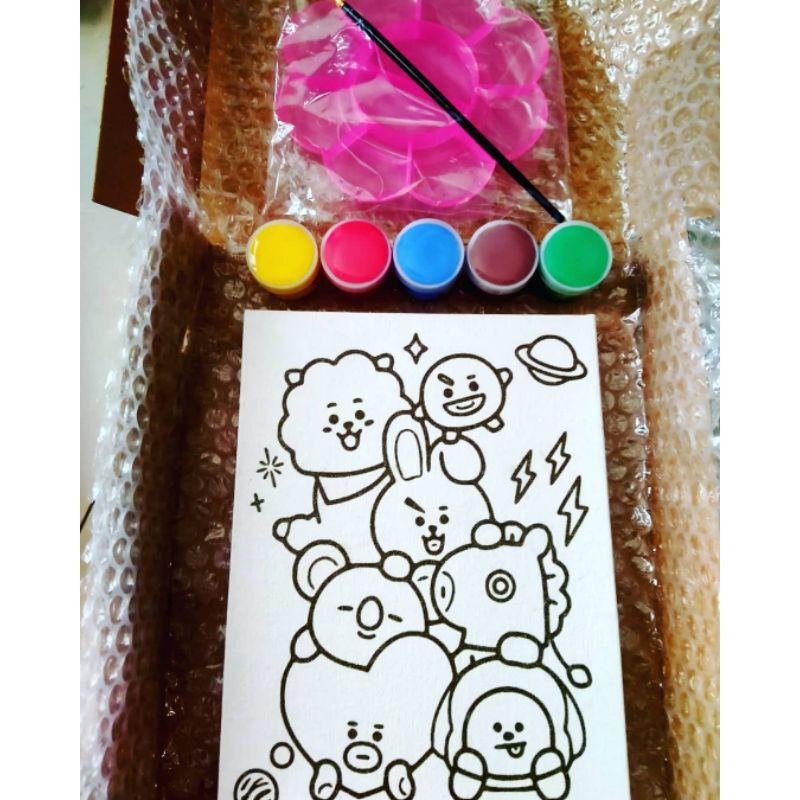 

painting diy BTS