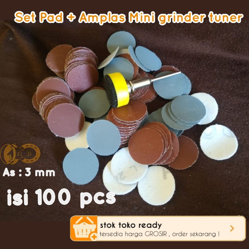 Amplas bor mini grinder Mata amplas bor mini Sanding pad mini Amplas velcro mini gerinda mata ukir