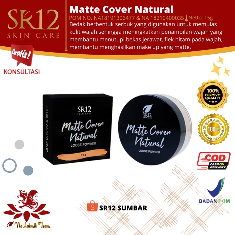 Loose powder natural Sr12, bedak tabur SR12, bedak natural SR12, bedak SR12, bedak tabur sr12, bedak