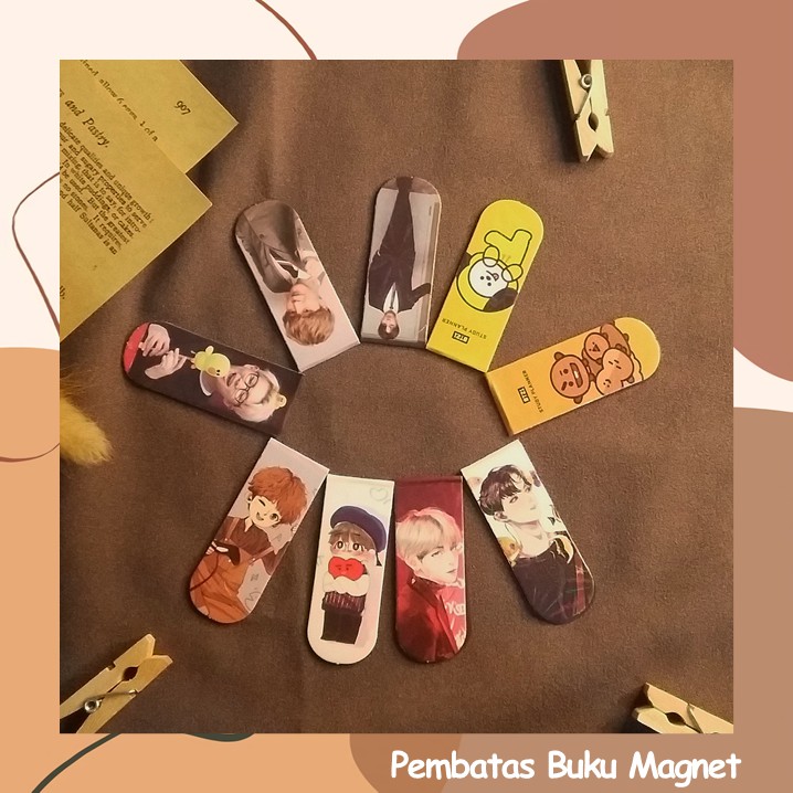 

Pembatas Buku Magnet BTS BT21