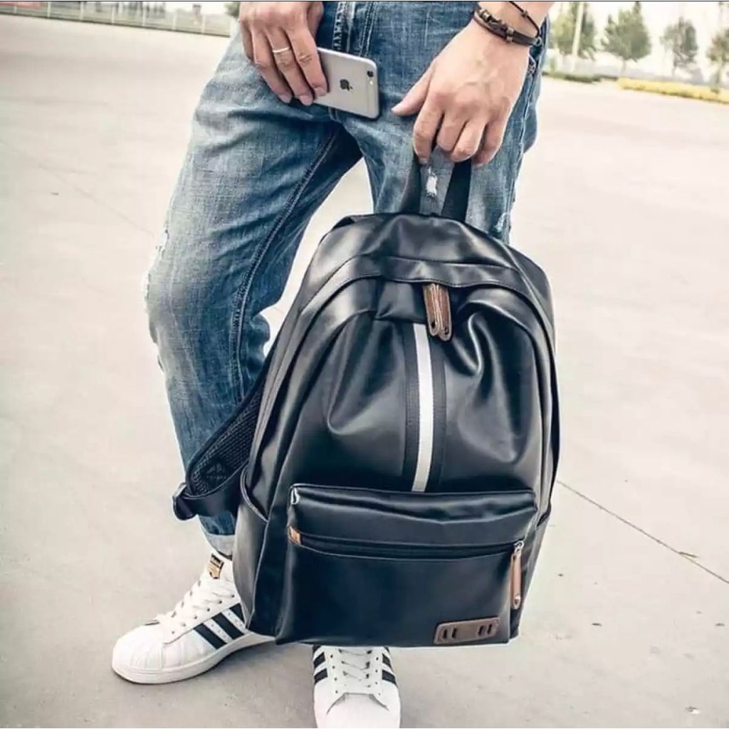 RAJA TAS - TAS RANSEL KULIT PRIA / COWO / TAS PRIA TERBARU2021 / TREND BACKPACK FASHION KEREN / TAS KULIT TEBAL / TAS KANTOR / TAS KERJA / TAS TRAVELING TERBARU TERMURAH TERBAIK TERLARIS