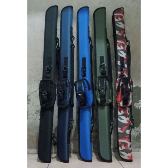 Tas  joran pancing Pedang 100 cm muat 1 joran, polos tampa nama