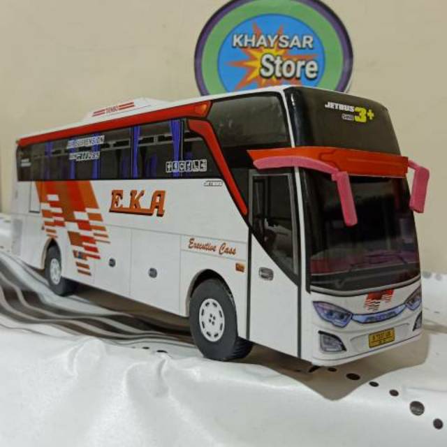 Miniatur Bus bis / mainan bus bis  eka jet bus