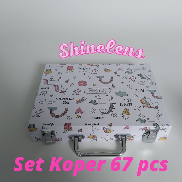 

Set Alat Gambar Anak Tulis Lukis Koper Box Jingjing Crayon Art Set / Koper Set Crayon Mewarnai Anak 67 PCS [HADIAN KADO ANAK NATAL