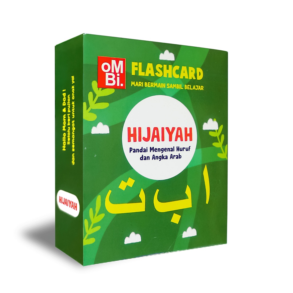 Flash Card Anak Hijaiyah + Bahasa Arab + Tajwid isi 52 card MAINAN EDUKASI ANAK