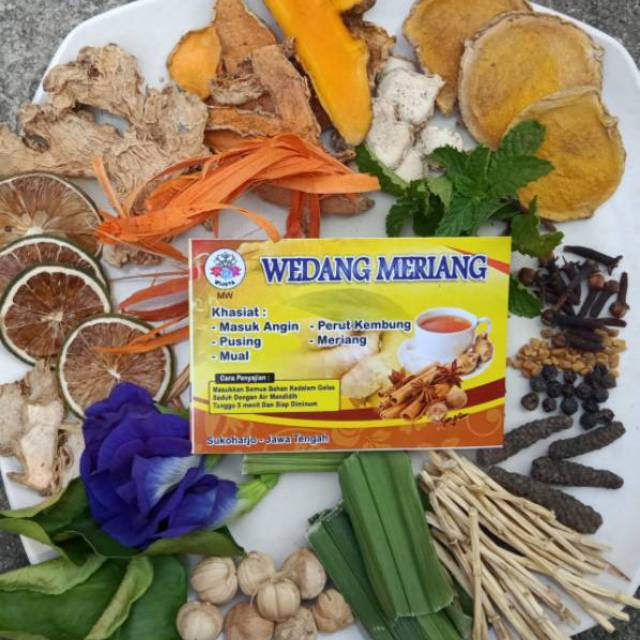 

Wedang Meriang Khas Solo Wijaya MW isi 10 pcs Include Gula batu