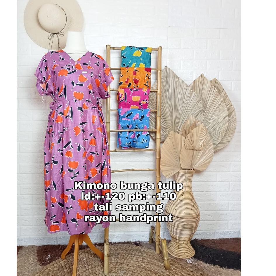 DASTER KIMONO Baju Daster Dress Dres Drees Dresss Rayon Kimono Bali Busui Pendek Premium Murah Kekin