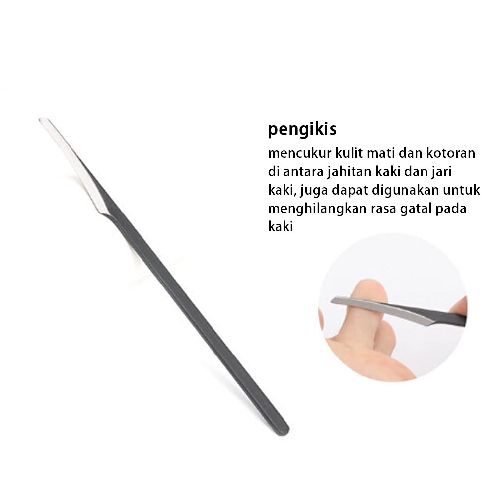 4 Pcs/set pedicure knife tools kuku cantenganKutikula Kering Mati Kulit Remover Kuku  Cuticle Nipper stainless pisau merawat kaki