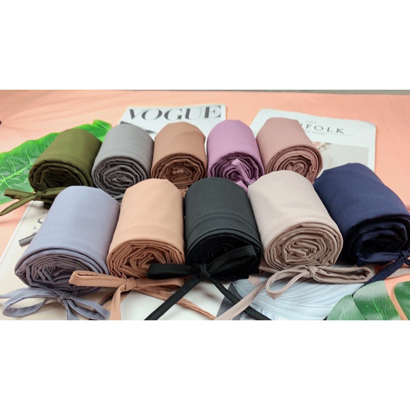 Nouri Avani - Hjab Pashmina Jilbab Tali Instant Sport Diamond Crepe Syari Premium