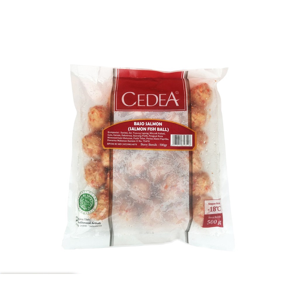 Cedea Bakso Ikan Salmon / Fish Ball Steamboat 500gr Frozen Food