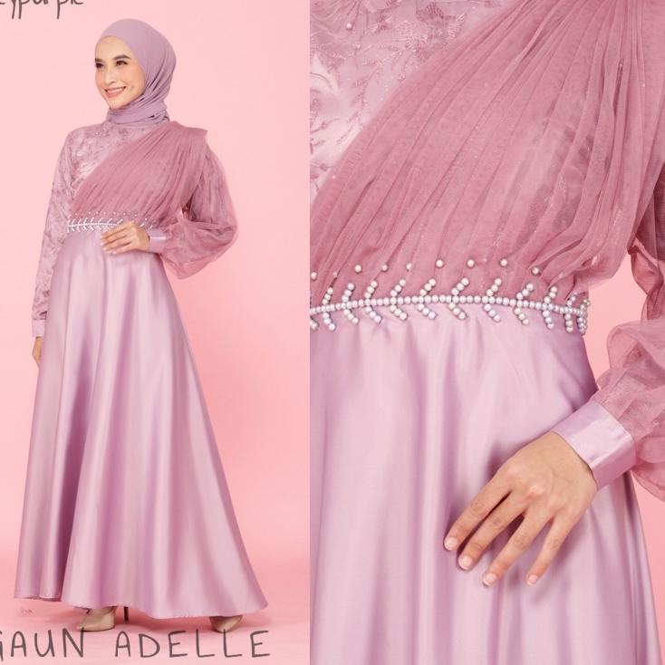 (MURAH BANGET) GAUN ADELLE / GAUN HIJAB / GAUN BRIDESMAID / GAUN KONDANGAN
