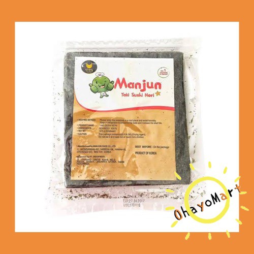 Manjun Yaki Sushi Nori Seaweed / KOREA seaweed 50 sheets 125grm