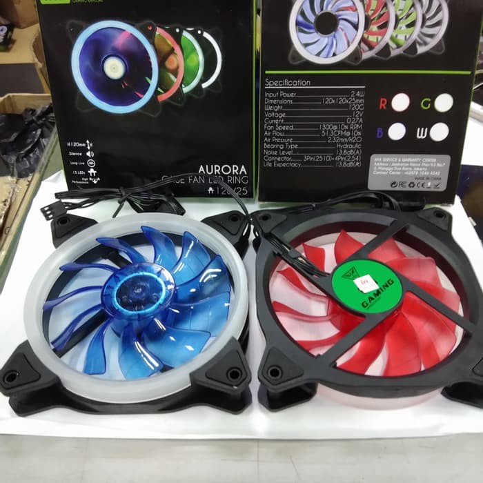 Fan Casing 12cm NYK Aurora - Case Fan 12 cm NYK Aurora Led Ring