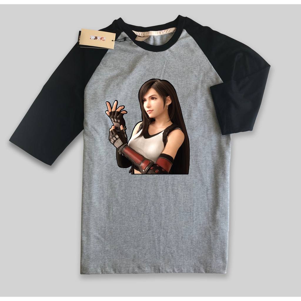 Kaos Raglan Tifa Final Fantasy VII Gaming