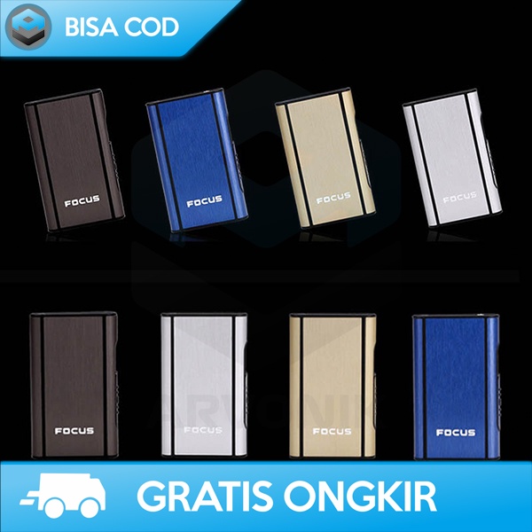 BOX BUNGKUS COVER CASE KOTAK ROKOK FOCUS JD-YH006 BUKA TUTUP OTOMATIS