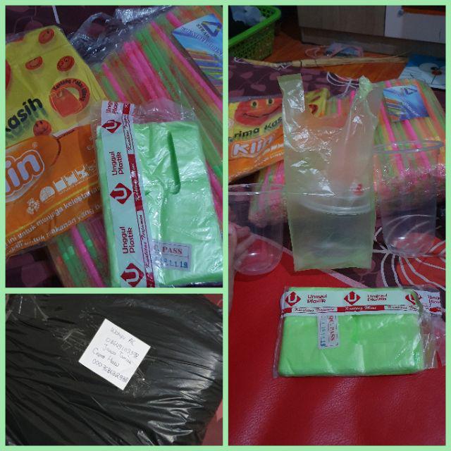Sedotan Warna Bungkus Plastik . Sedotan Bengkok Kemasan Plastik