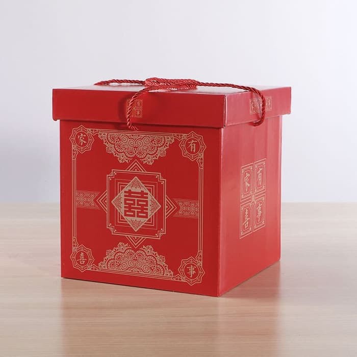 

JGO box hampers merah / kotak kado elegan / hard wedding Pernikahan xi