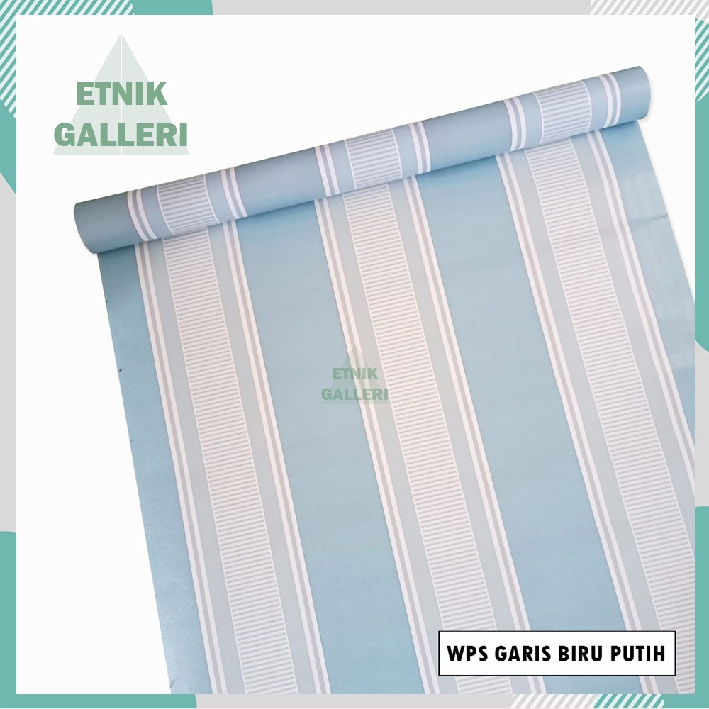 Wallpaper Sticker GARIS BIRU PUTIH MINIMALIS WPS599 Stiker Wallpaper Sticker GARIS BIRU PUTIH MINIMALIS WPS599 Stiker