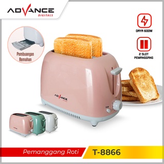 Pemanggang Roti Toaster Otomatis Advance T-8866 2 Slot / Alat panggang Roti Super Otomatis