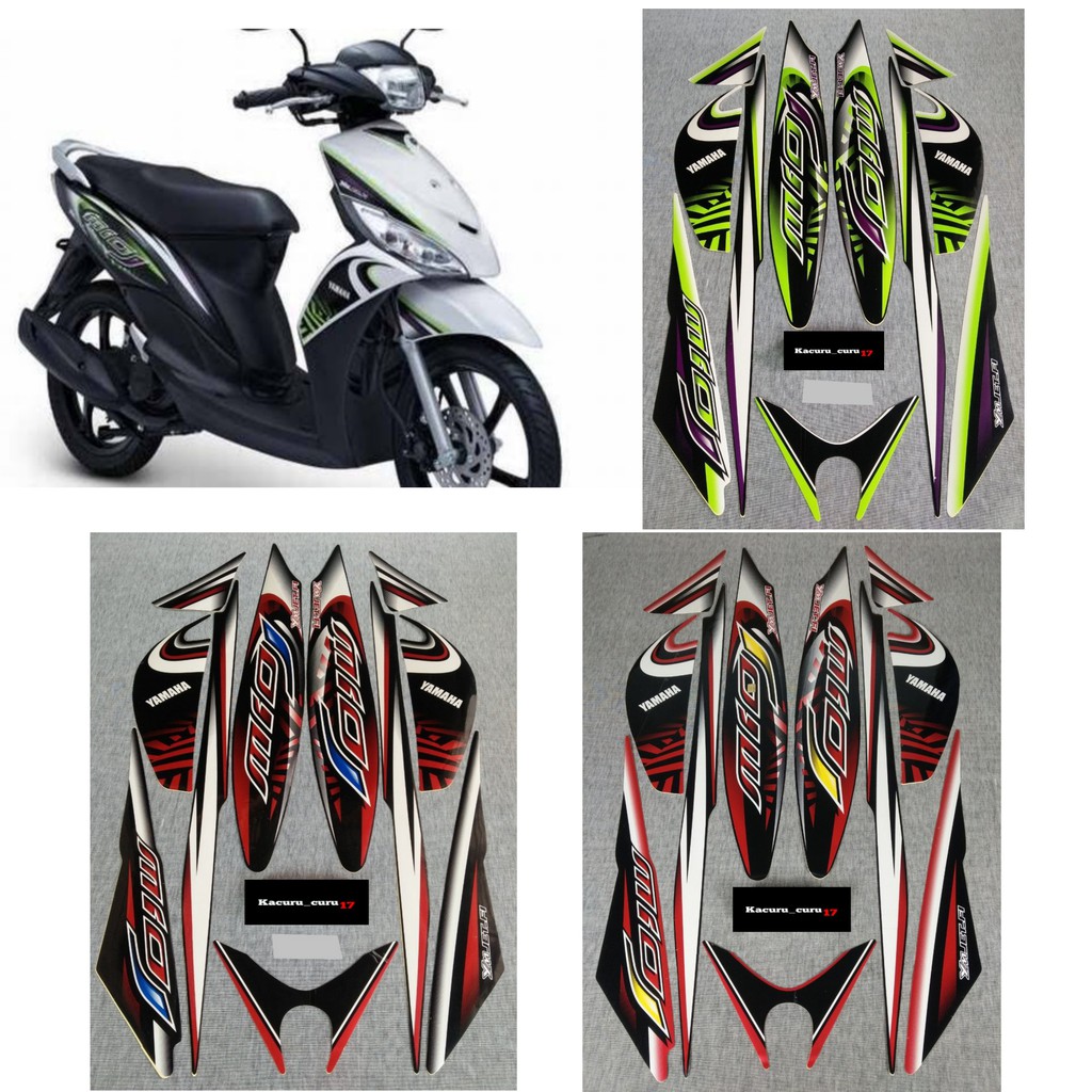 stiker motor striping standar Yamaha MIO J 2012-2013 / Stiker Striping Mio J 2012-2013
