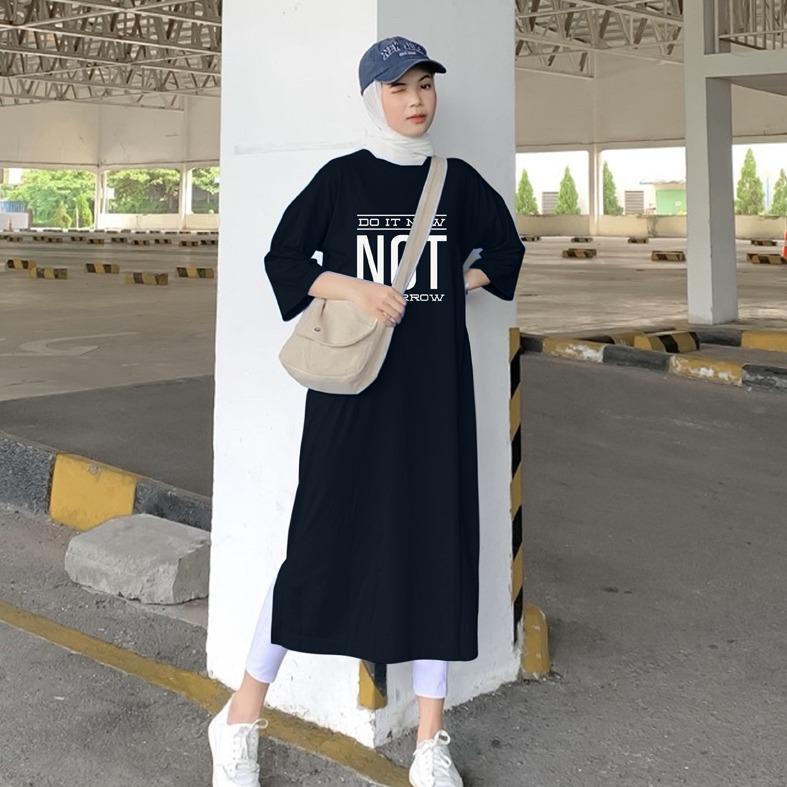 Baju Dress Oversize Tunik Premium Oversized Dress Tshirt NOT