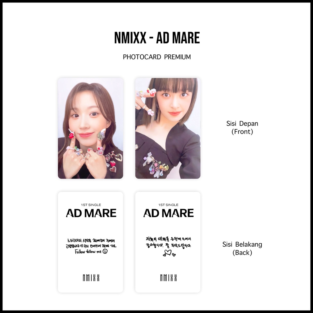 [SET] Photocard Nmixx Ad Mare