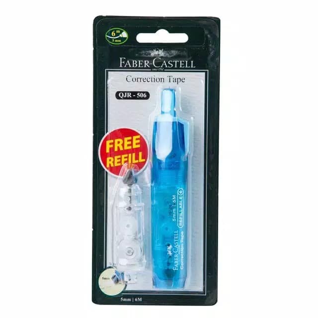 

Buruan Faber Castell Correction Tape /Tip Ex Qjr 506( Free Refiil ) Hemat