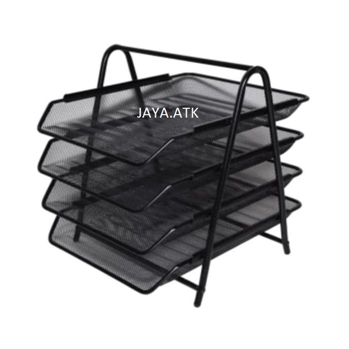 LETTER TRAY ELEVATED TRAY BAK SUSUN RAK SUSUN DOKUMEN 4 SUSUN BESI