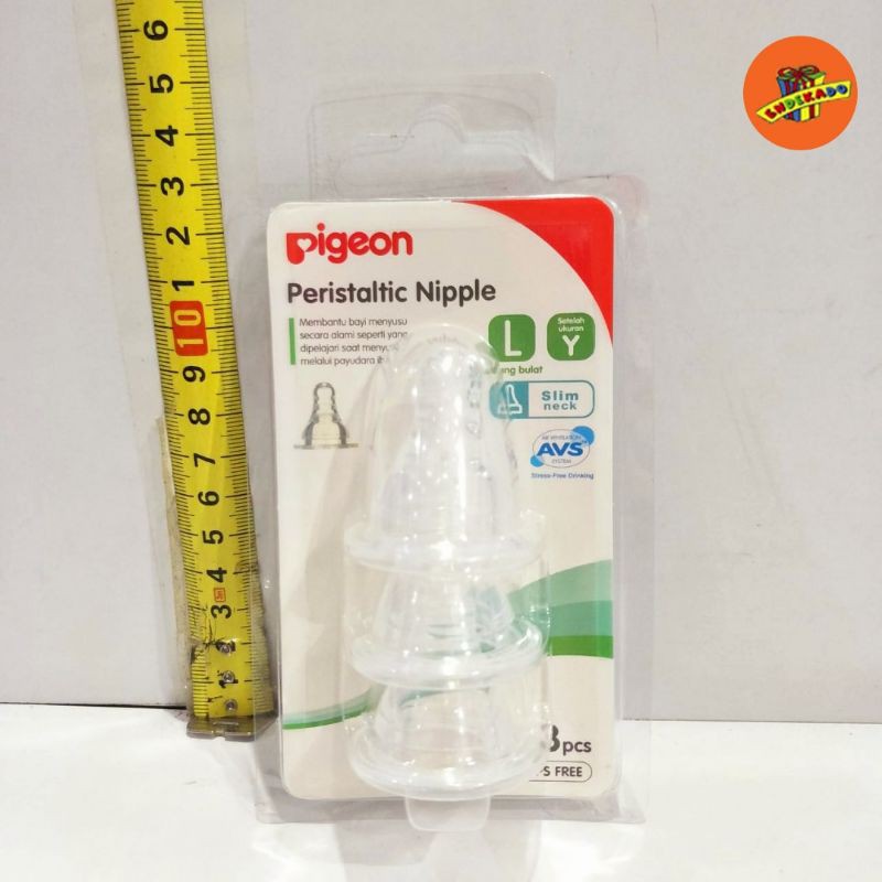 Pigeon Peristaltic Nipple 3pc