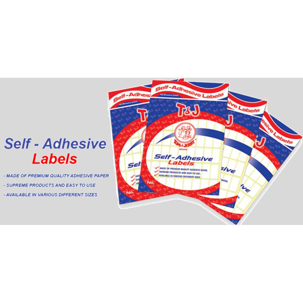 

STICKER LABEL TOM & JERRY ALL NOMOR