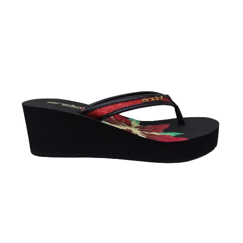 Ando Grace Terbaru Sandal Wedges Wanita 3 Warna Sendal Jepit Wedges Perempuan Ando Original