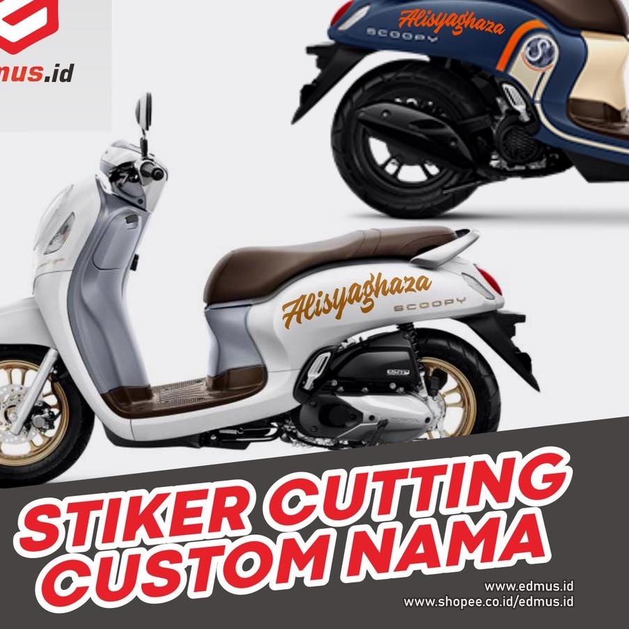 

[Star] Cutting Sticker Custom "Nama Sendiri" | Untuk Mobil / Motor / Kaca / Helm / Laptop / Tumbler dll (Waterproof) murah